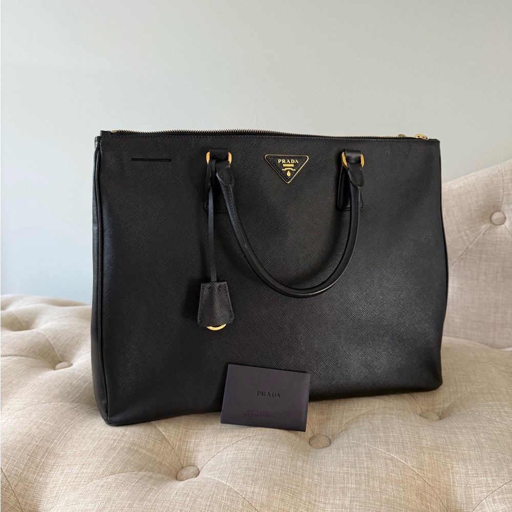 Prada Elegant Black Tote Bag